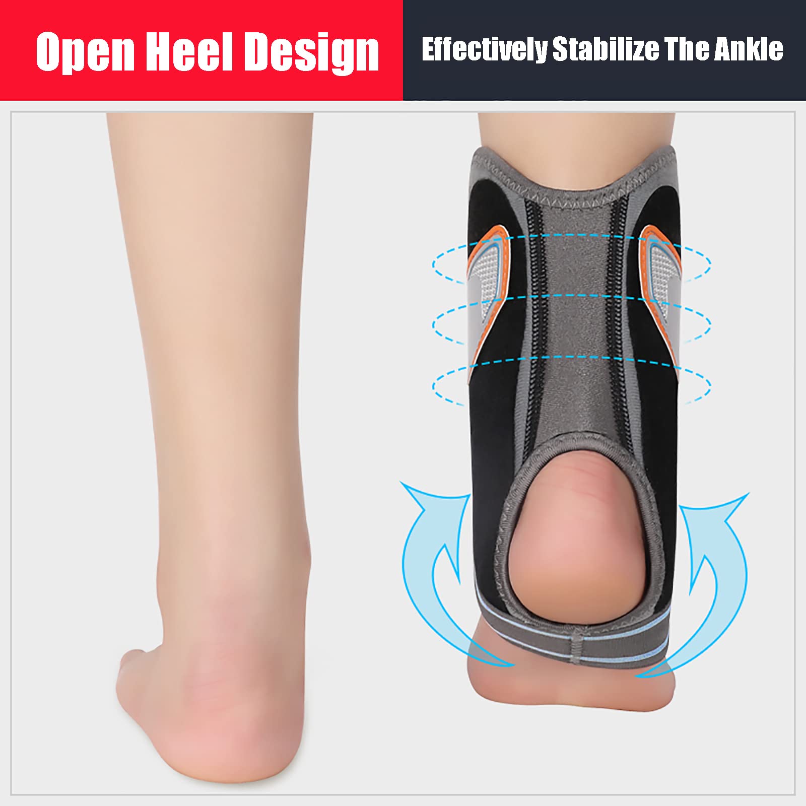 Tobillera, soporte de tobillo para hombres y mujeres, cómodo y transpirable, para deportes, correr, yoga, ciclismo, fútbol, etc. Tres correas, M, tres correas, S