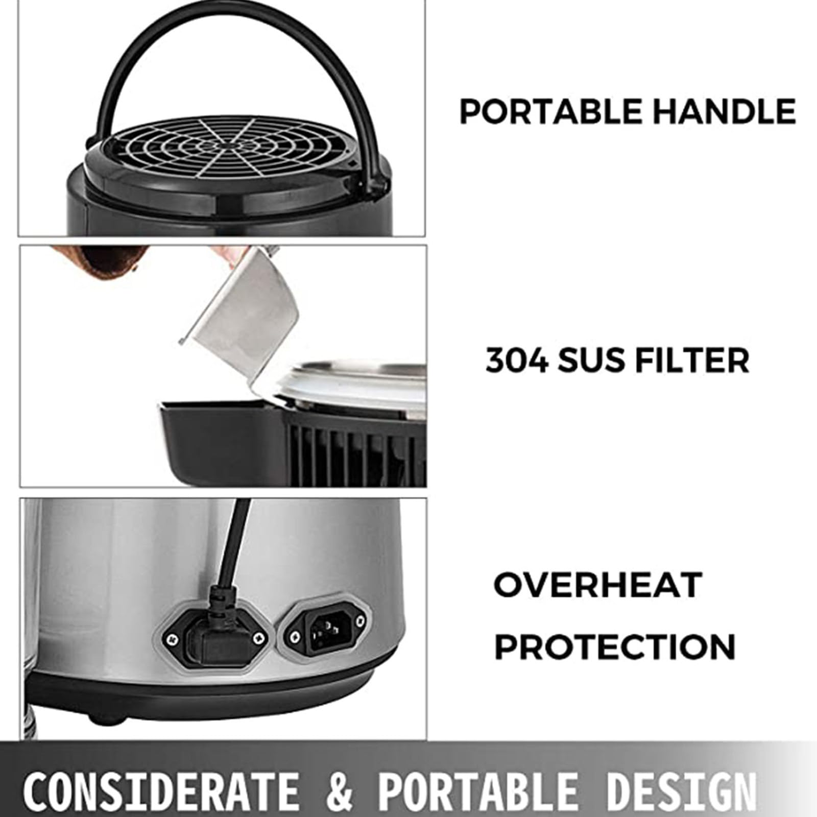 Máquina de Agua Destilada 750w,4l Destilador de Agua de Acero Inoxidable Máquina Purificador de Encimera para Laboratorios/Clínicas/Casas,Amarillo