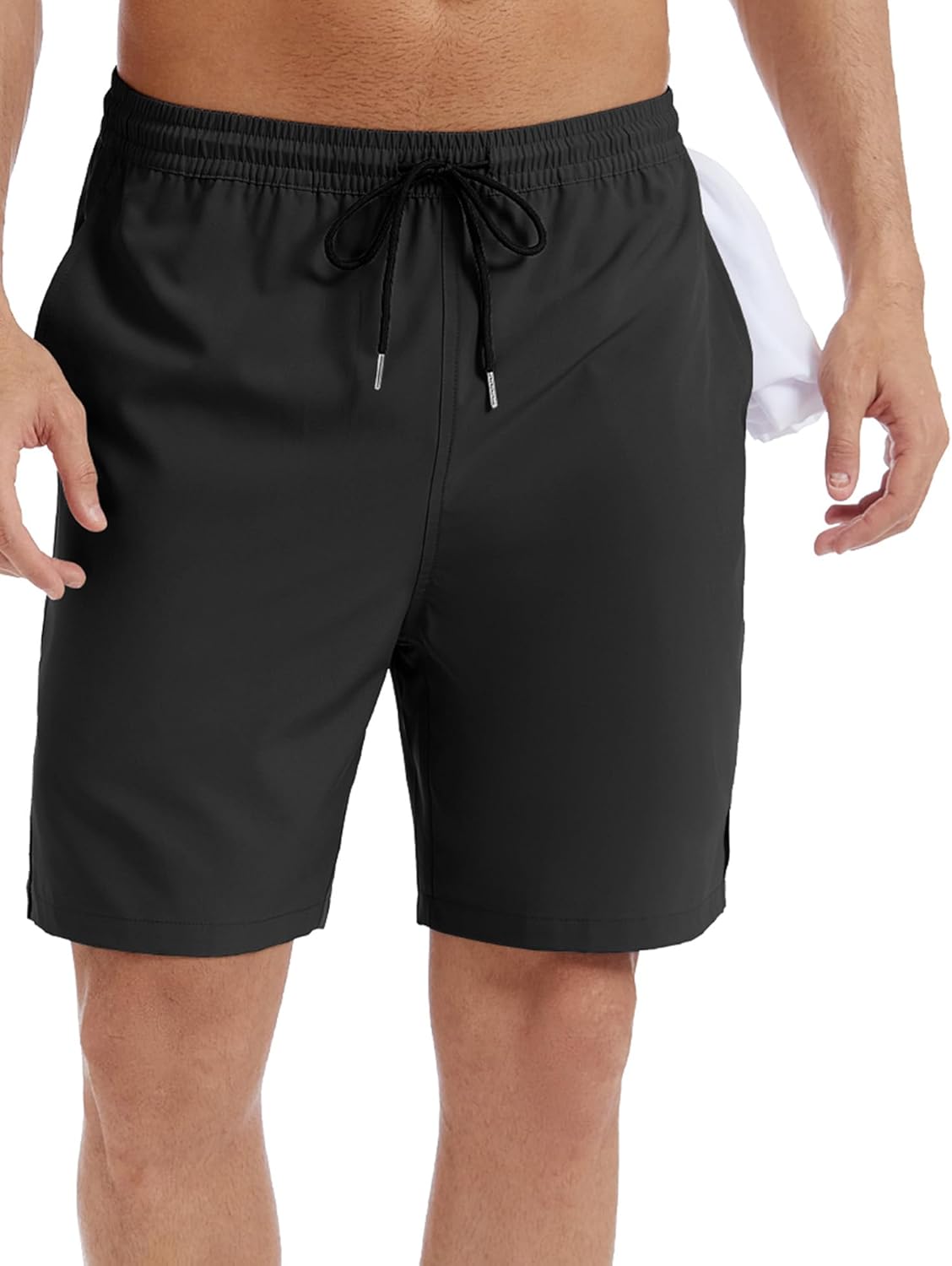Men's Athletic Shorts-7" Quick Dry Running Shorts Elastic Waist for Sports - Image 2