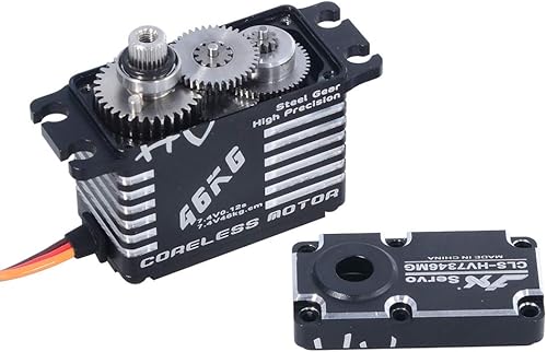 Miniatura 2 de JX Servo CLS-HV7346MG 101.4 lbs Engranaje de acero de alta precisión sin núcleo completo CNC Motor servo digital para RC Car Robot Arm Helicopter
