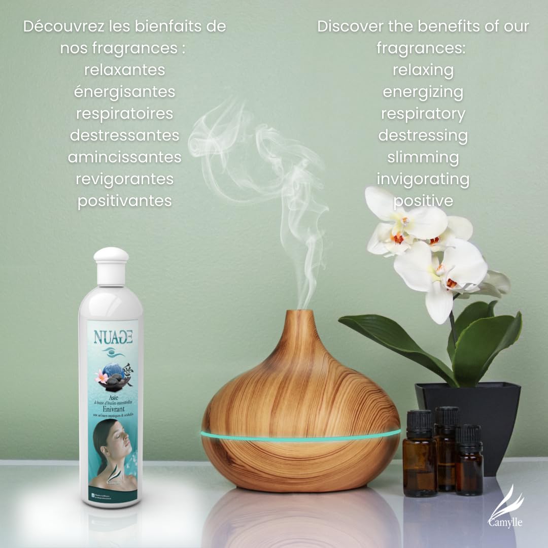 Camylle Nuage Polynésie Huiles Essentielles Diffuseurs Ultrasons Régénérant 250ml