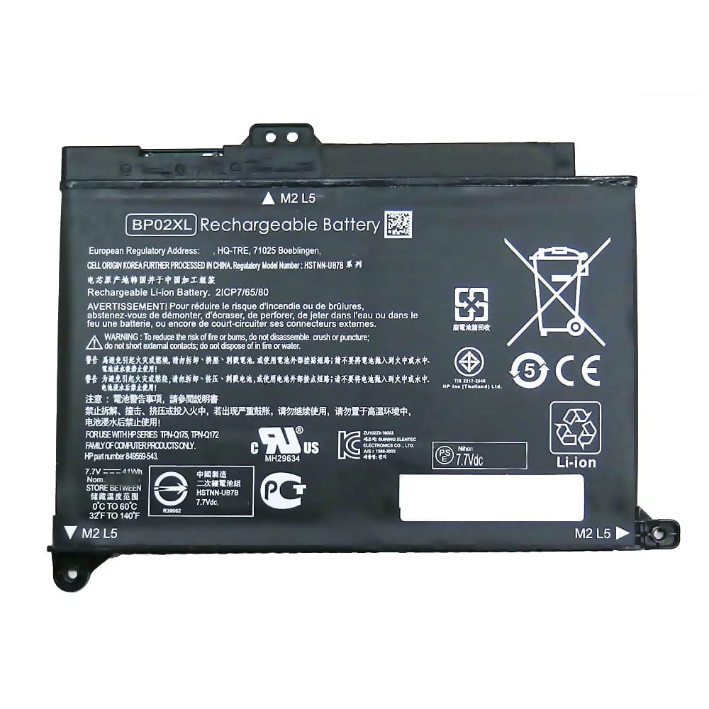 BP02XL Laptop Battery Compatible for HP,2ICP7/65/80,849569-421,849569-541,849569-542,849569-543,849909-850,849909-855,BP02041XL,BP02XL,BPO2XL,HSTNN-LB7H,HSTNN-UB7B,TPN-Q172,TPN-Q175 (B0BYDM1PPK) Amazon Price History, Amazon Price Tracker