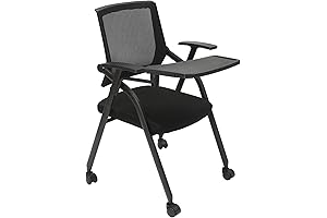 Best Folding Office Chair: Mesh Guest Reception Chair with Arm