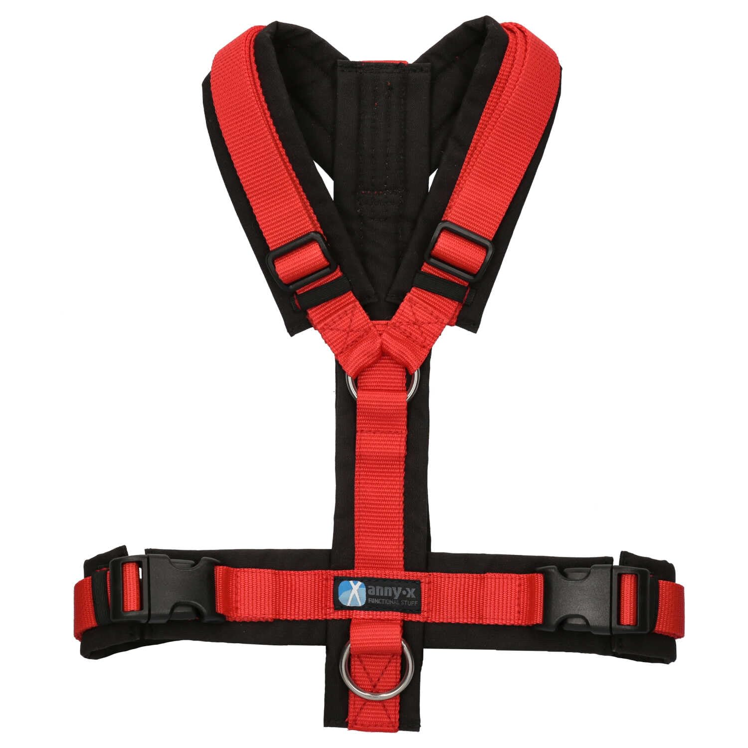 anny-x Brustgeschirr Fun schwarz rot - Gr. M