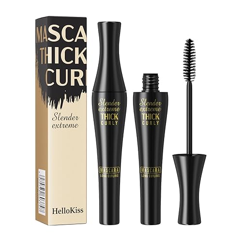 Máscara de extensión líquida de pestañas, 2024 Brynn Rich Black Mascara, rímel negro volumen y longitud, rizo grueso, pestañas largas y delgadas