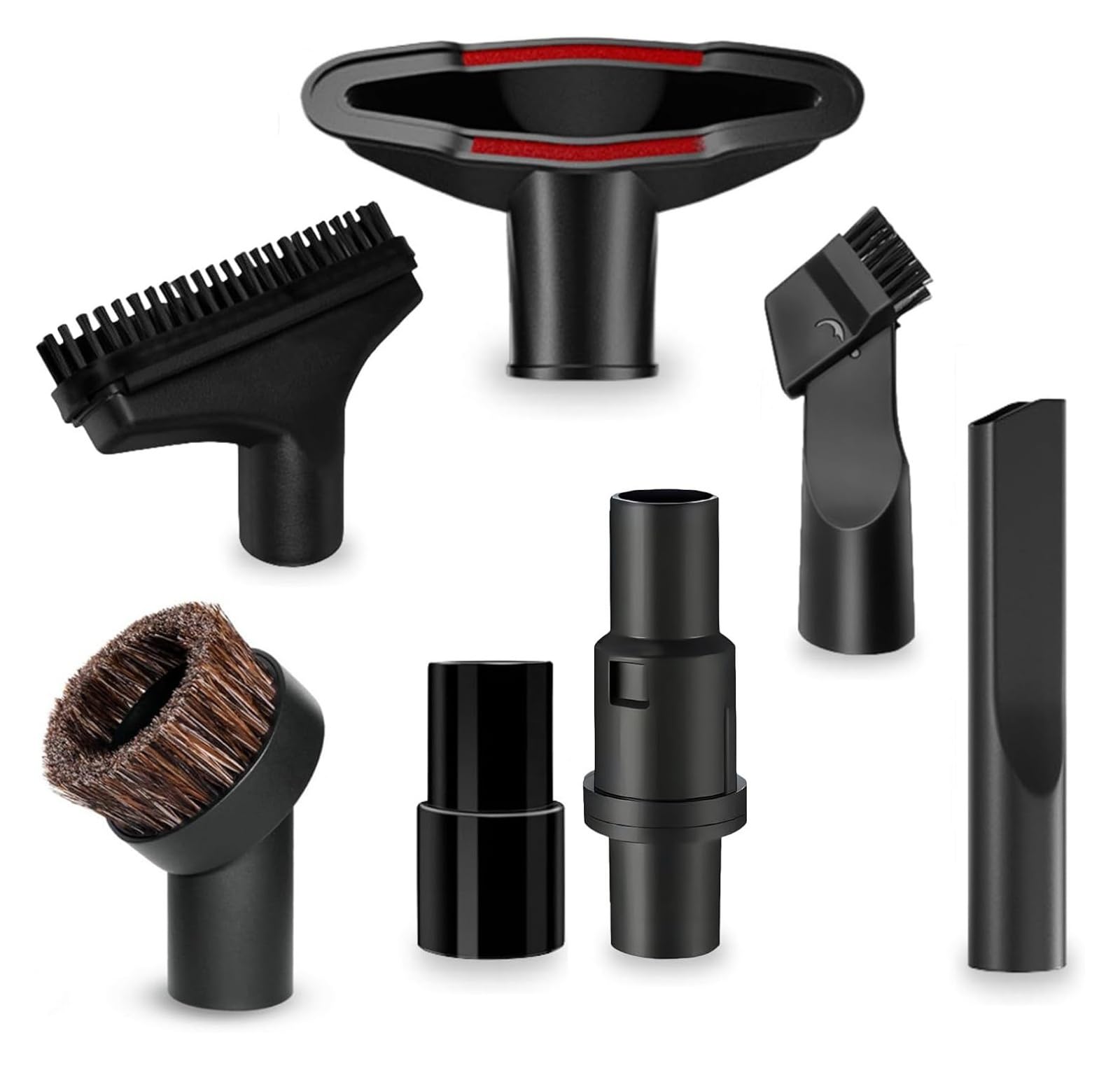 Brosse d'aspirateur avec adaptateur 32/35mm pour nettoyer le canapé et la voiture facilement