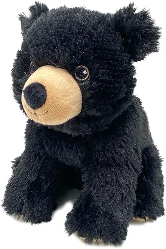 Black Bear Junior - Warmies - Animal de peluche con aroma a lavanda calentable