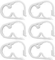 Vista 2 de Murtenze Abrazadera de manguera de sifón, abrazadera de control de flujo, abrazadera de tubo ajustable, abrazaderas de tubo de plástico, color blanco