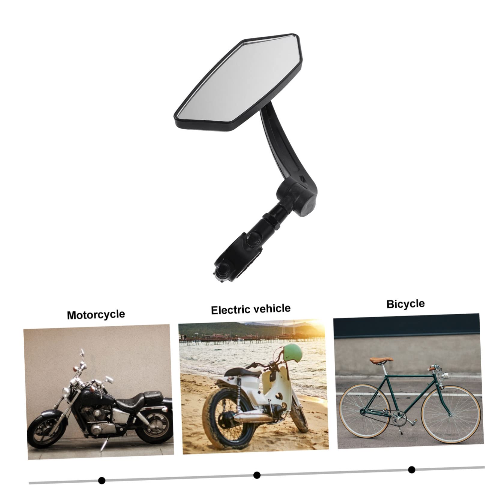 BESPORTBLE 2pezzi Specchietto Retrovisore Per Bici Manubrio Accessorio Pratico e Sicuro Per Ciclismo All Aperto Installazione Facile e Stabile Design Innovativo Per Mountain Bike e Strada