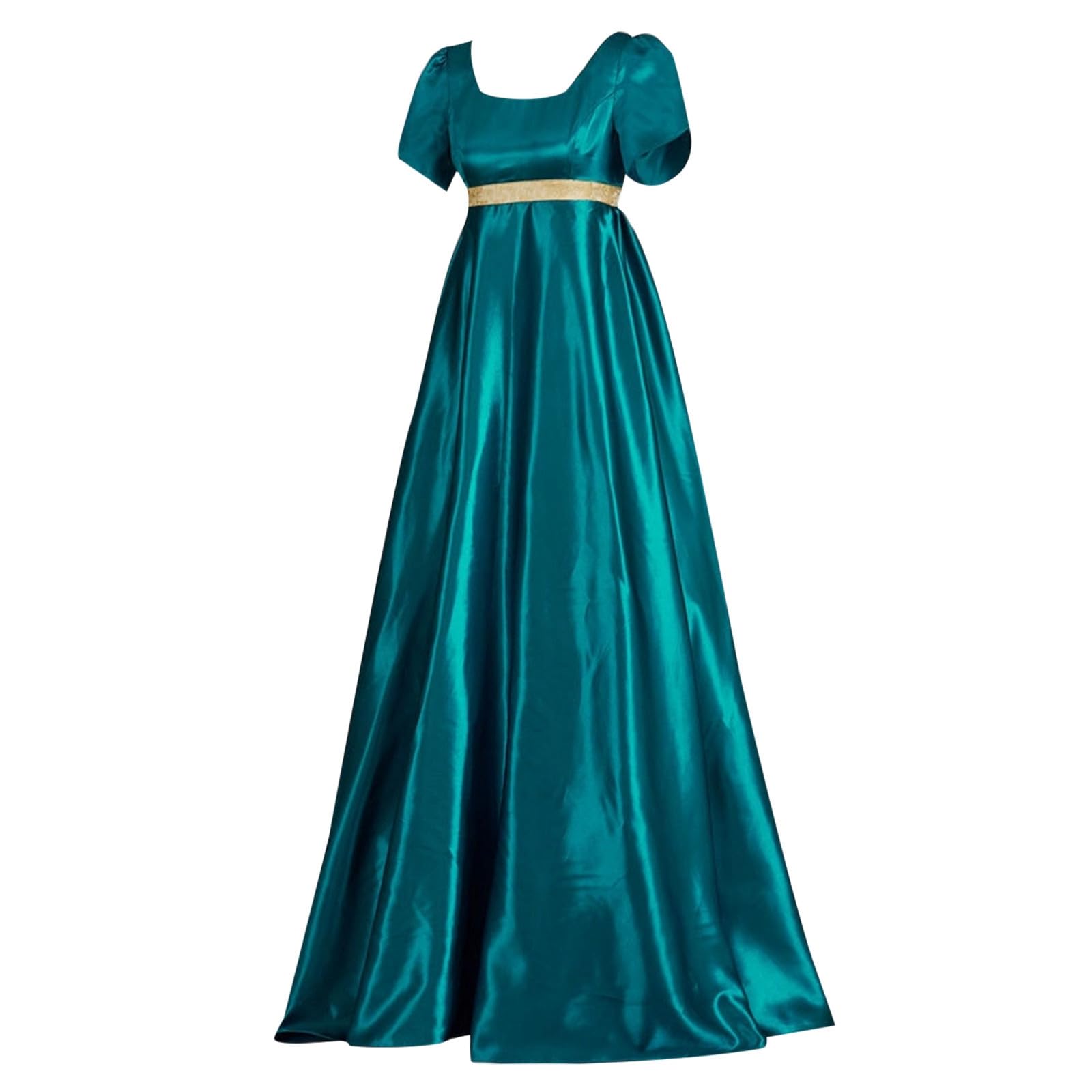 Abiti Per Le Donne 1800 Anni Abito Raso Vintage Regency Abito Fascia Vittoriana Tè Party Dress
