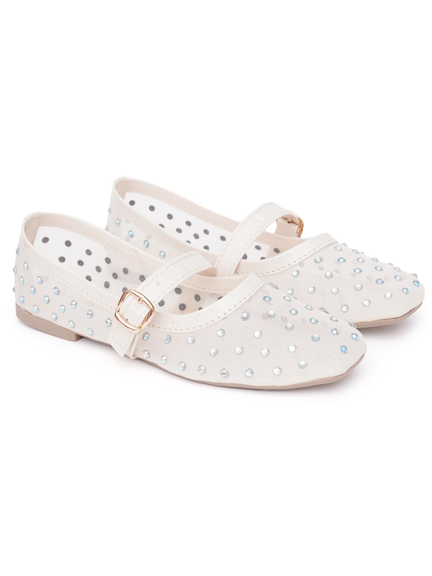 silverarrow Womens Orizen Elegant Mary Jane Mesh Ballerina Flats for Women & Girls | Lightweight Slip-On Soft Sole Casual Comfort Shoes-picture-18