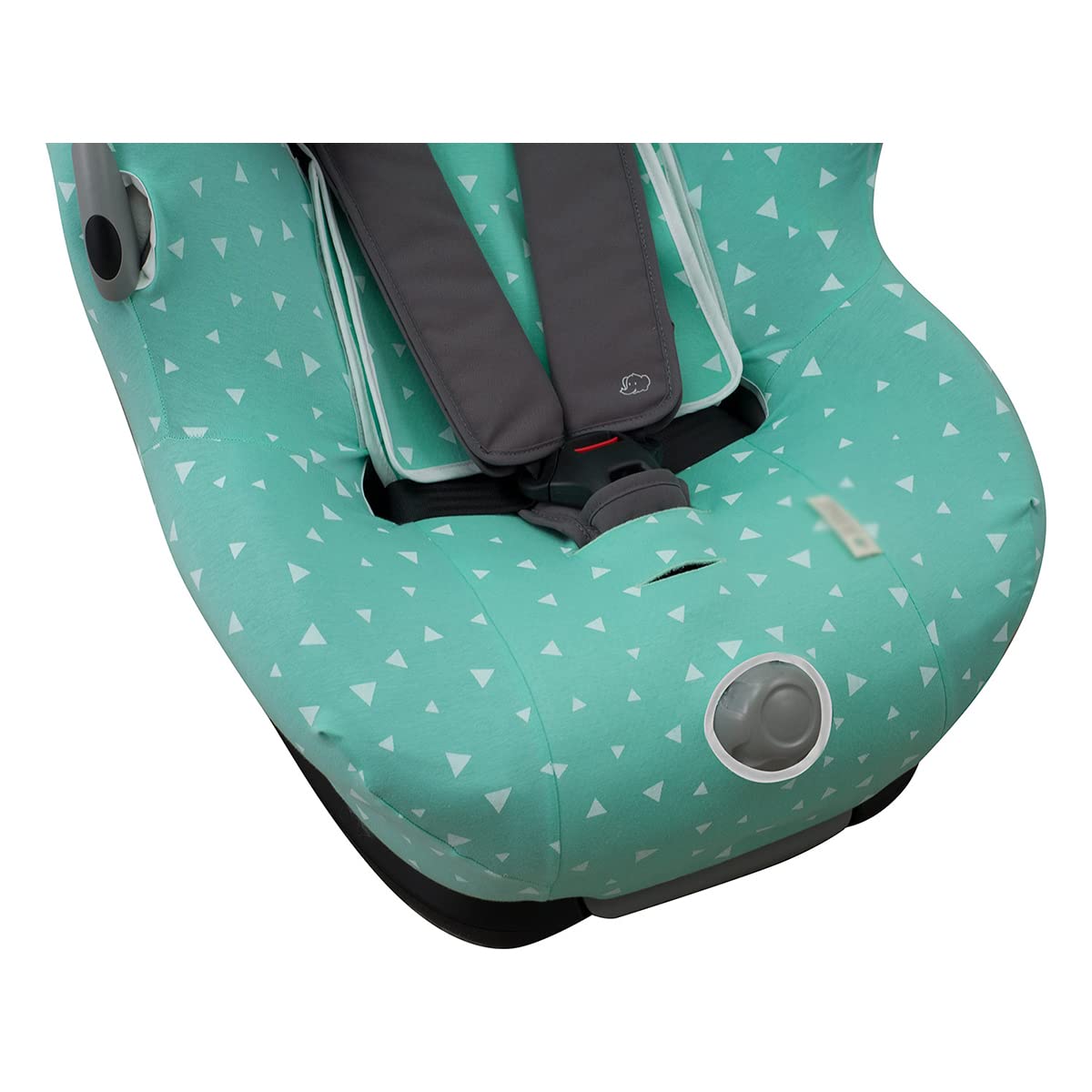 Fodera Seggiolino Auto JYOKO KIDS In Cotone Per Maxi Cosi Opal - Coprisedile Ipoallergenico Oeko-tex, 98% Cotone 2% Elastan, Lavabile 30°, Blu Cuori