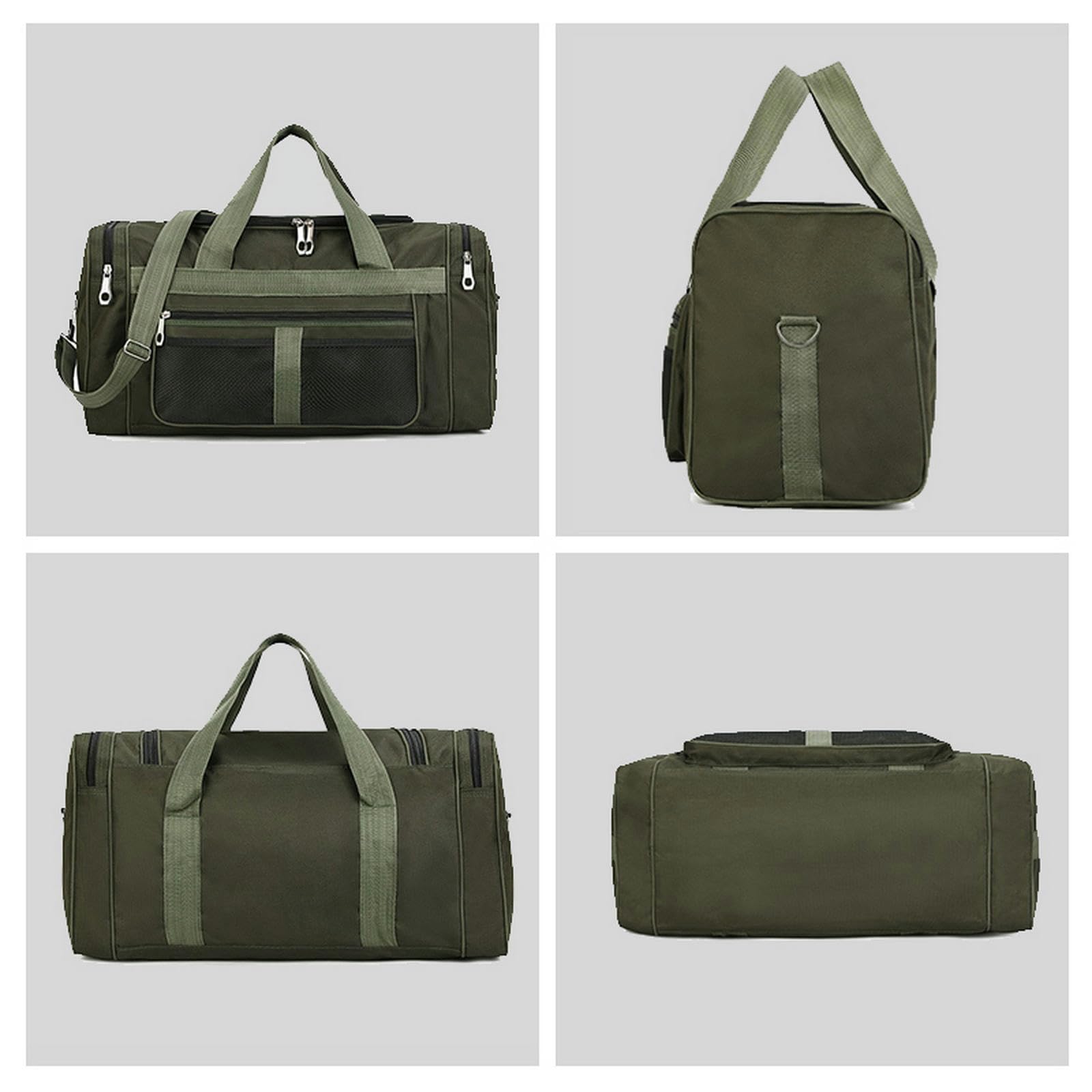 NOGRAX Schulrucksack Gym Duffle Bag Für Frauen Männer Sporttaschen Reise Duffle Taschen Tasche Große Weekender Overnight Bag Mit Toilette-Schwarz