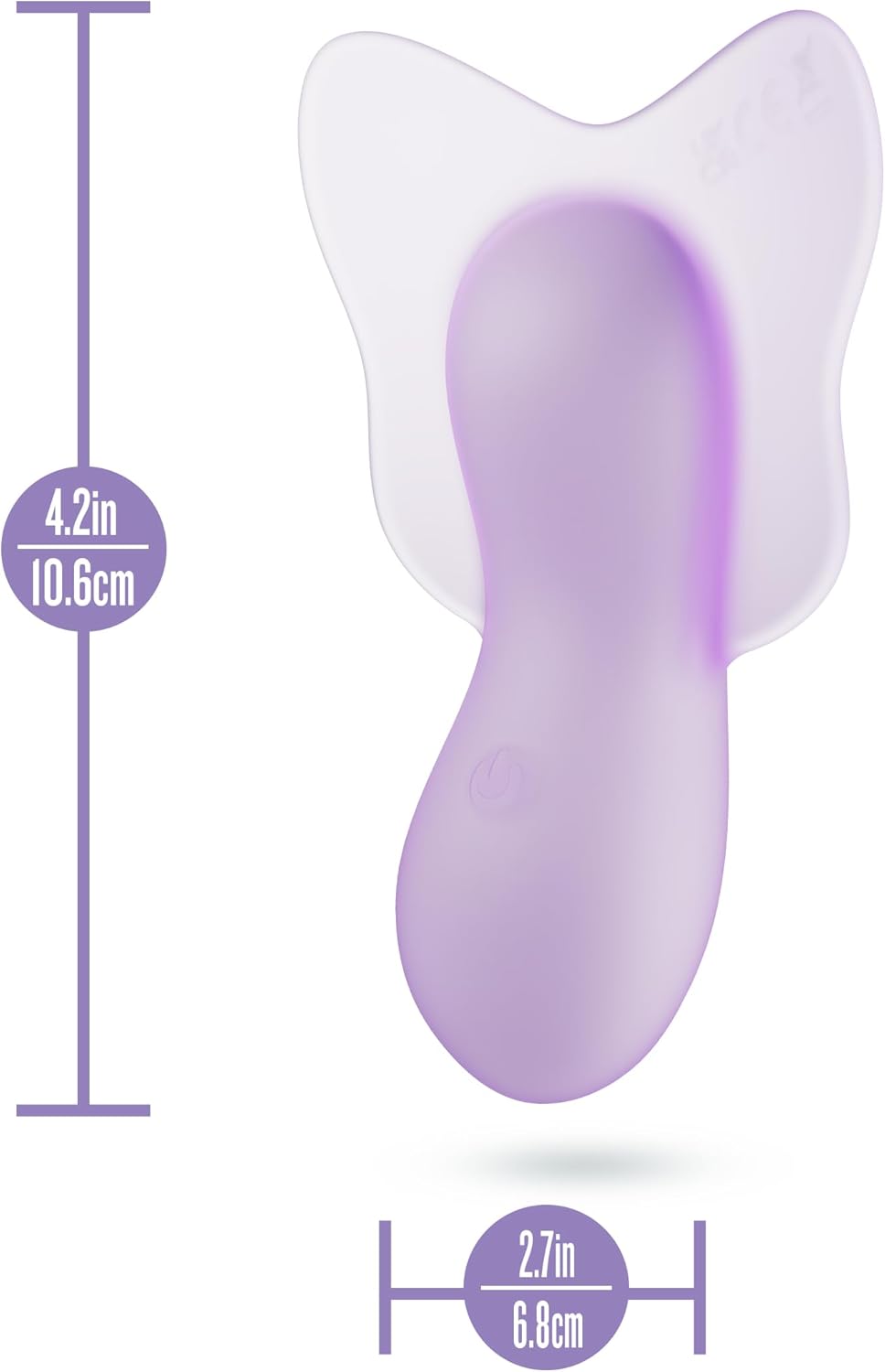 Blush Novelties Play with Me Flutter Love Wearable Panty Vibrator – Remote Control Vibrator for Women & Couples | 10 Vibe Modes Silicone Clitoral Stimulator | Waterproof Butterfly Vibrator | Purple