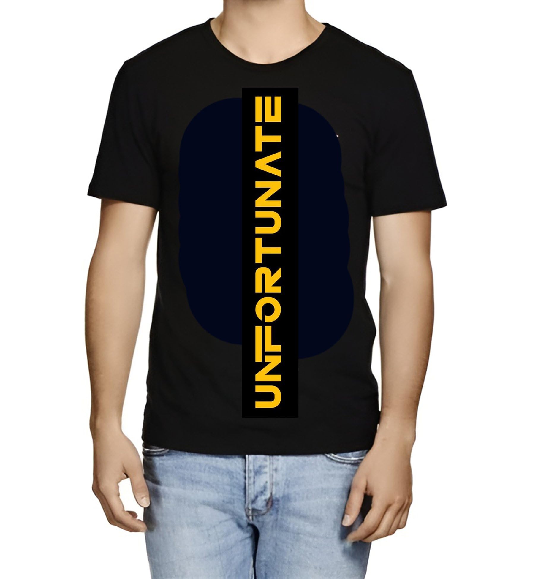 Men’s Black T-Shirt | Cotton Blend Round Neck Short Sleeve T-Shirt | Regular Fit Casual Wear for Daily Use | Text and Graphic Printed Comfortable Men’s Clothing | Design 363B-image-38