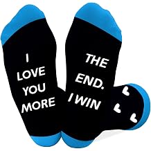 Valentines Day Gifts for Him and Her Christmas Anniversary Birthday I Love You More Gifts Socks for Couples