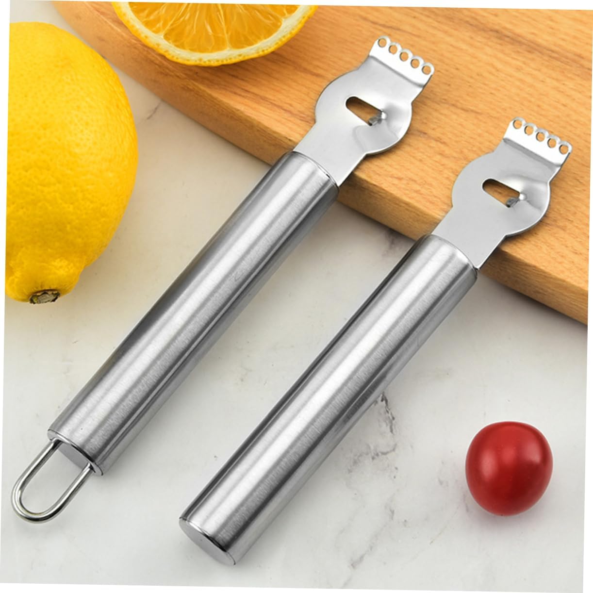 Garneck 3pcs Lemon Zester Vegetable Grater Multi-functional Kitchen Tools for Cheese Fruits Vegetables Ergonomic Design Easy Storage
