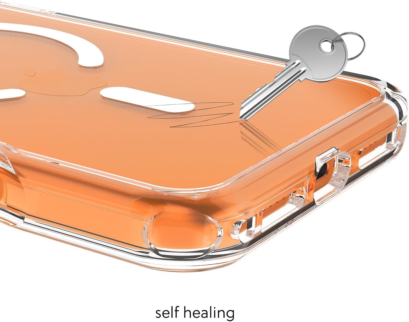 Avana Creation - ice Clear case for iPhone 17 Pro Max, Classic Clear Phone Case, Compatible with MagSafe, Anti-Yellowing, Self-Healing, 100% Recycled Materials