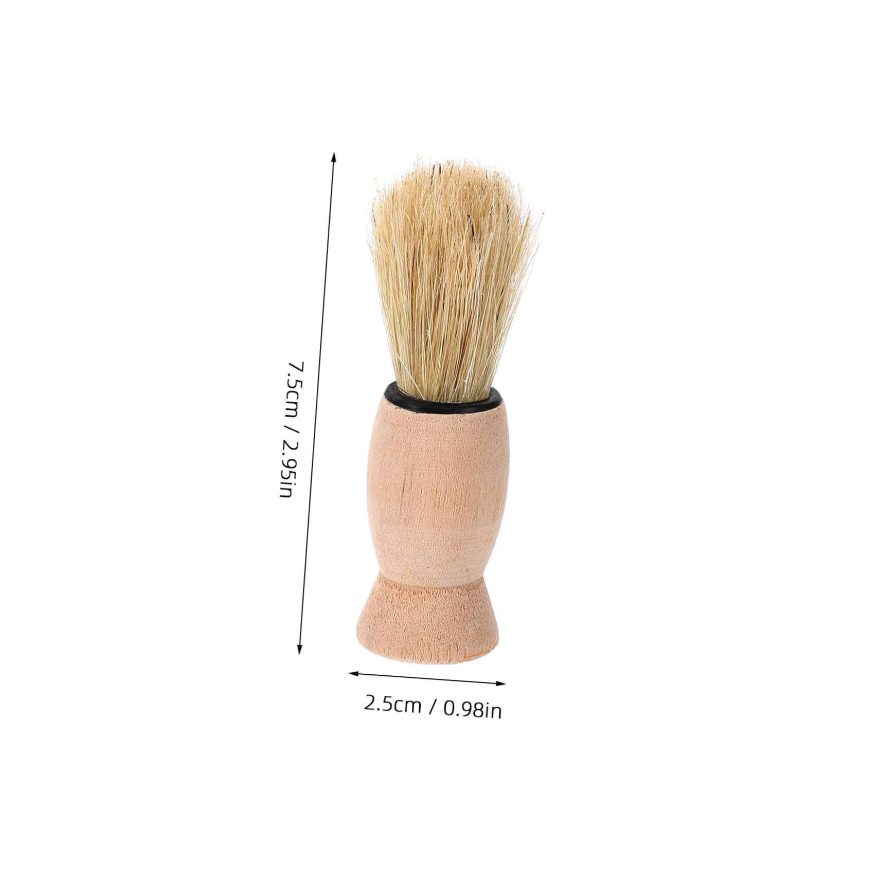 WOFASHPURET Professional Barber Shop Shaving Brush Men's Hair Duster Vintage Design