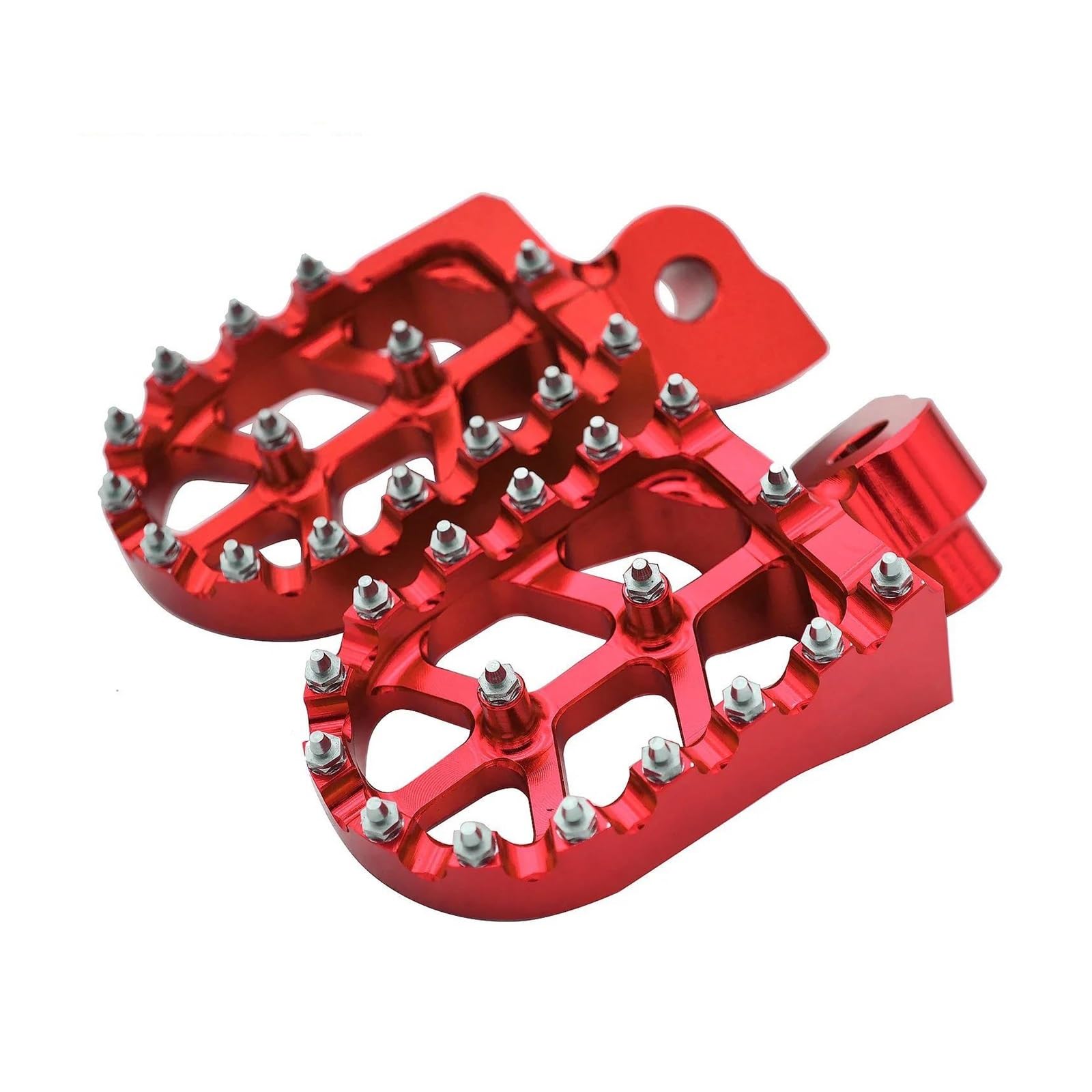 Simicase Red Footrest Motorcycle Cnc Footrest Pedals Foot Pegs For Wr250f For Wr400f For Wr426f For Wr450f For Wr250r For Wr250x For Yz250f For Yz450f Motorcycle Front Foot Pegs(Red)