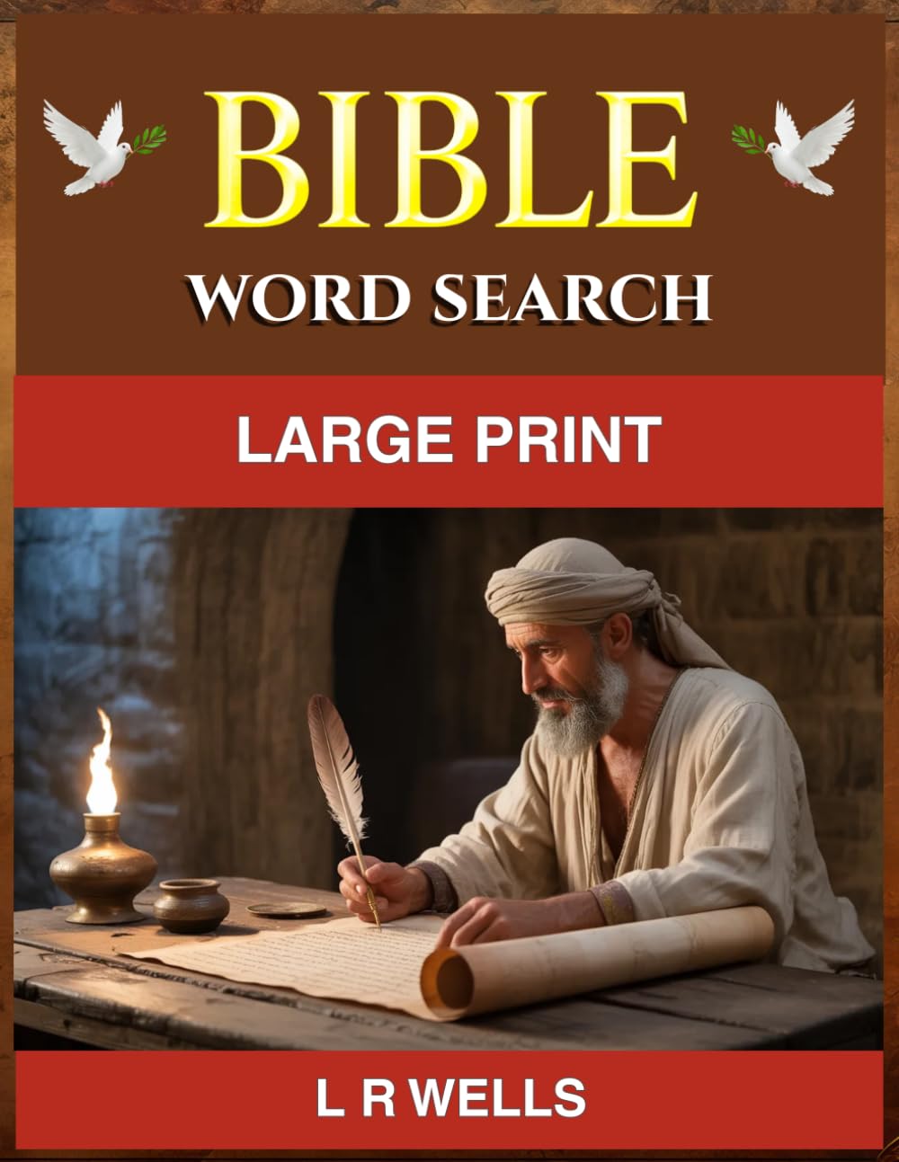 Bible Word Search: Large Print Scripture Puzzles for Seniors, Adults, and Quiet Time Enjoyment (The Great Bible Word Search Series)