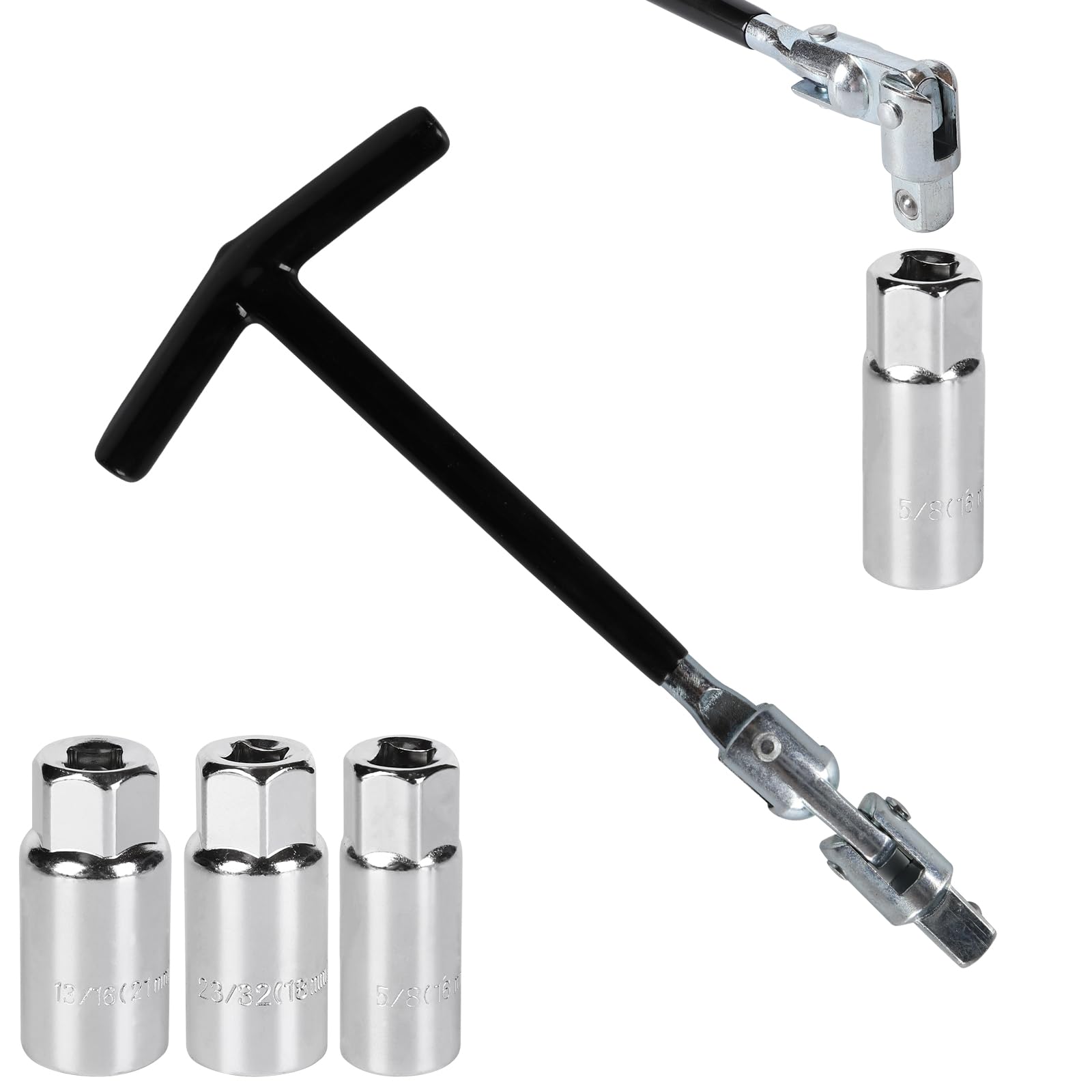 Spark Plug Wrench Universal 16 mm, 18 mm, 21 mm