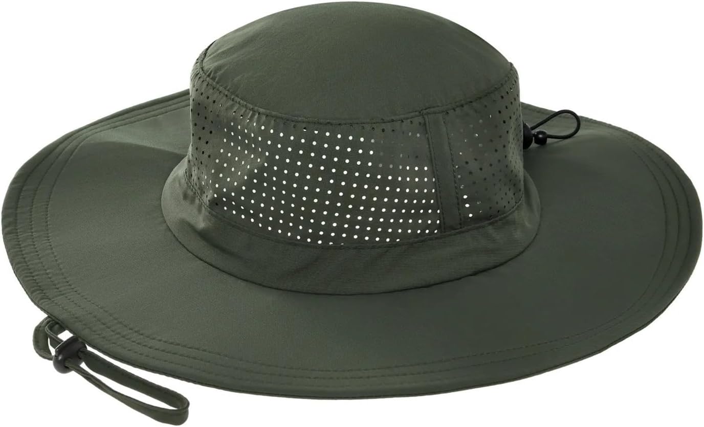 Outdoor Sun Hat for Men Women Fishing Hats Lightweight Bucket Breathable Boonie for Camping Hiking Garden