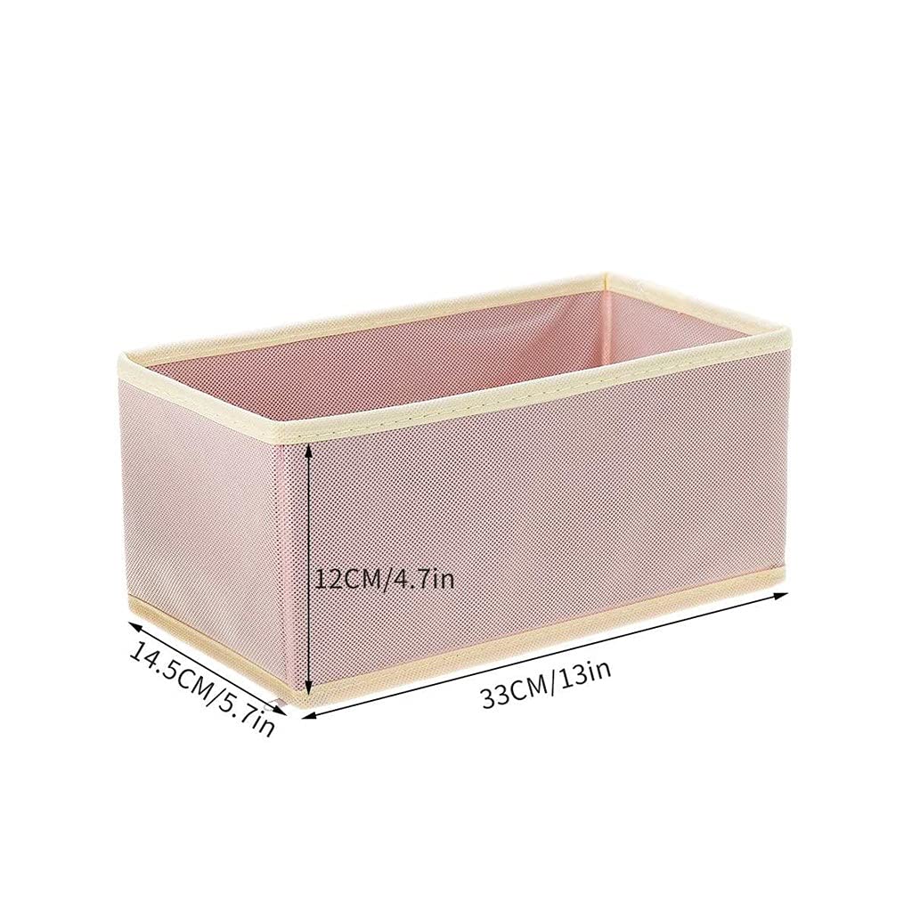 Conteneur de Rangement Non tissé, diviseur de tiroir Pliable, boîte de Placard à Couvercle pour Cravates Chaussettes Soutien-Gorge sous-vêtements Organisateur de vêtements