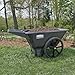 Rubbermaid Commercial Products 8.75 Cubic Foot, All-Weather, Big-Wheel Cart/Yard Cart/Lawn Cart/Wheelbarrow, Yardwork/Landscaping/DIY Projects, Durable/Weather Resistant, Black