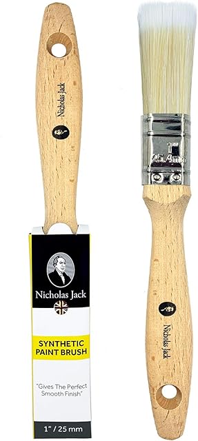 Nicholas Jack Professional Decorating Wooden Paint Brush (1" / 25mm)
