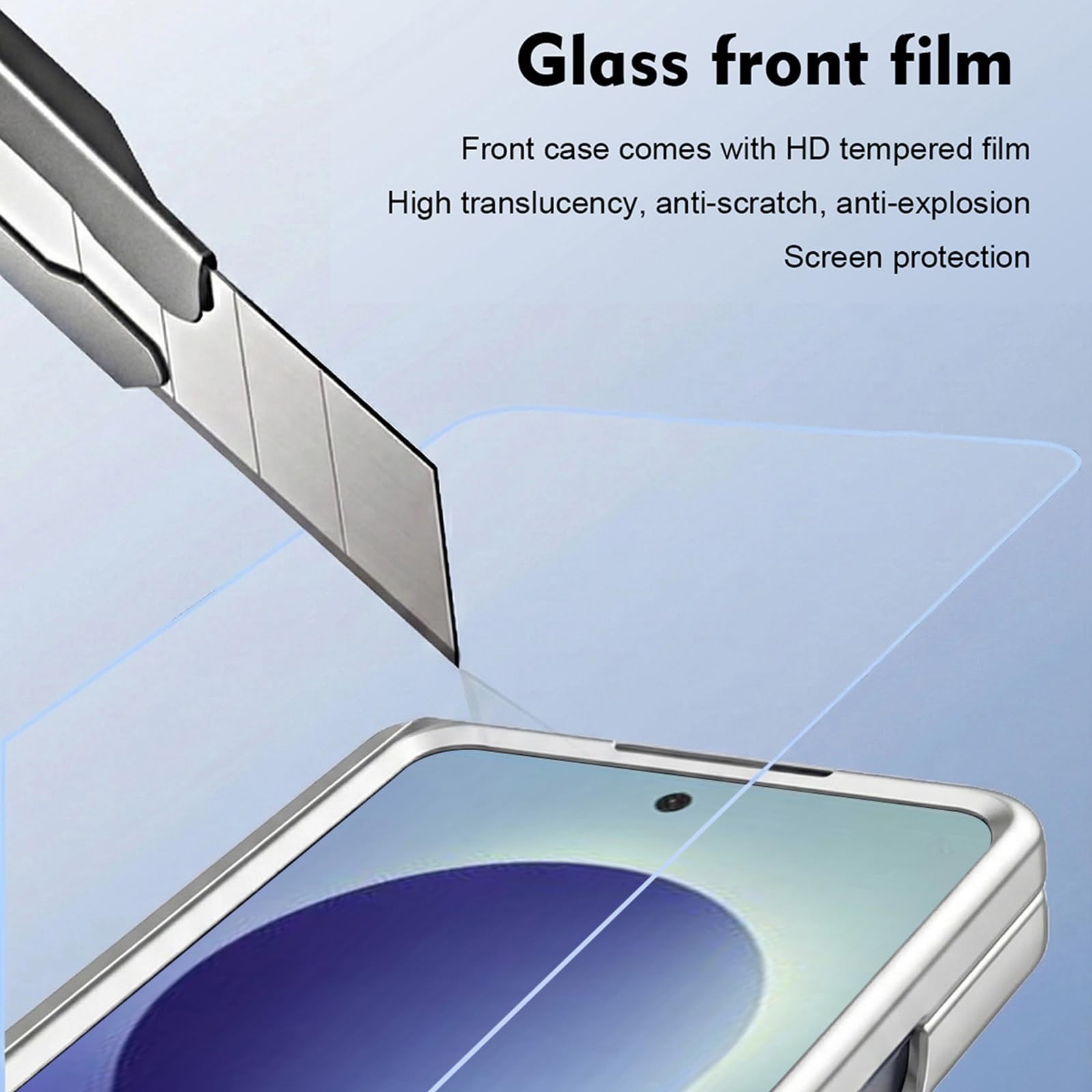 Galvanik Hülle für Samsung Galaxy Z Fold 8 Ultra, Gefrostet Rutschfeste