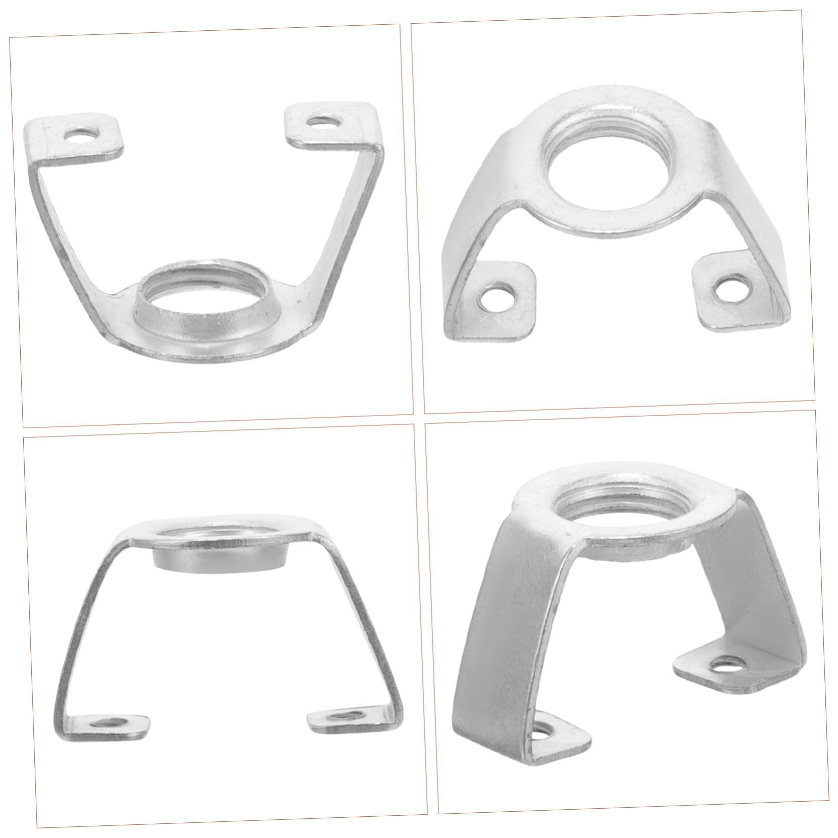 Ipetboom de Soporte de Cabezal de Lámpara Gu10 de Hierro 20 Piezas Accesorios de Iluminación Color Plata , Fácil Instalación y Estable para Reemplazo y Bricolaje