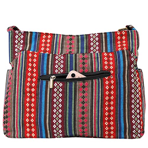 Bolso grande casual de tela durable de hombro tipo hobo miniatura 3