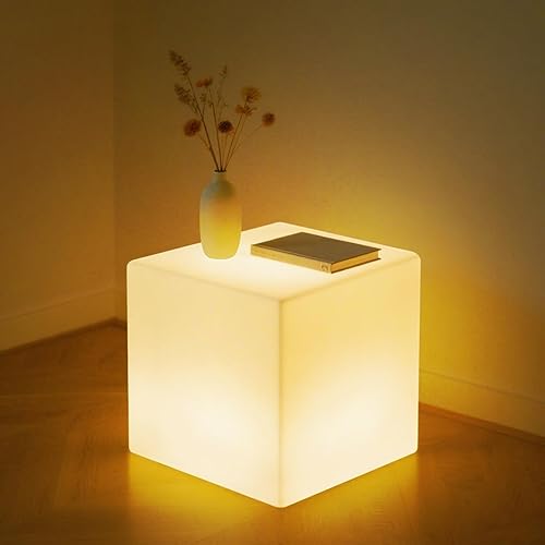 Miniatura 10 de LOFTEK Lámpara de pie con luces de cubo inteligentes RGBW+IC 16 millones de colores cambiantes, luz nocturna LED para muebles con aplicación,