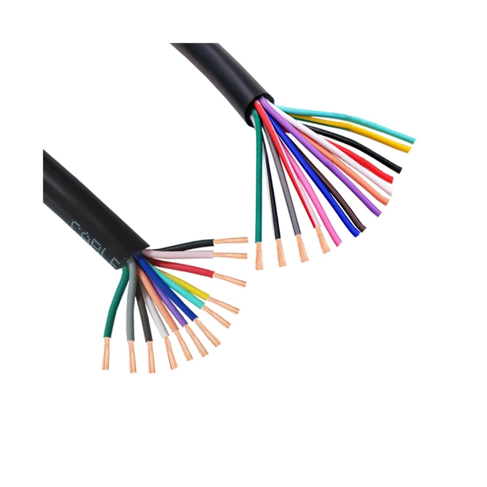 Wielordzeniowy kabel sterujący RVV 2M, 17-28AWG 2-24 żyły