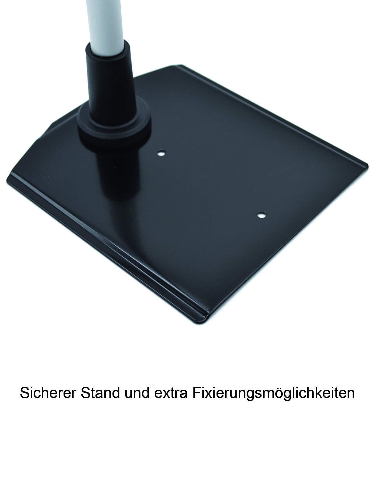 Sichttafelsystem Kassenständer A4 mit 10 Stk schwarz Rahmen Preislistenhalter mit festem Standfuß