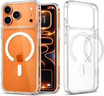 Mizi for iPhone 17 Pro Max Case, Ultra Hybrid Magnetic Transparent Case Compatible with MagSafe [Military-Grade Drop Protection] Slim Shockproof & Anti-Yellowing - Clear