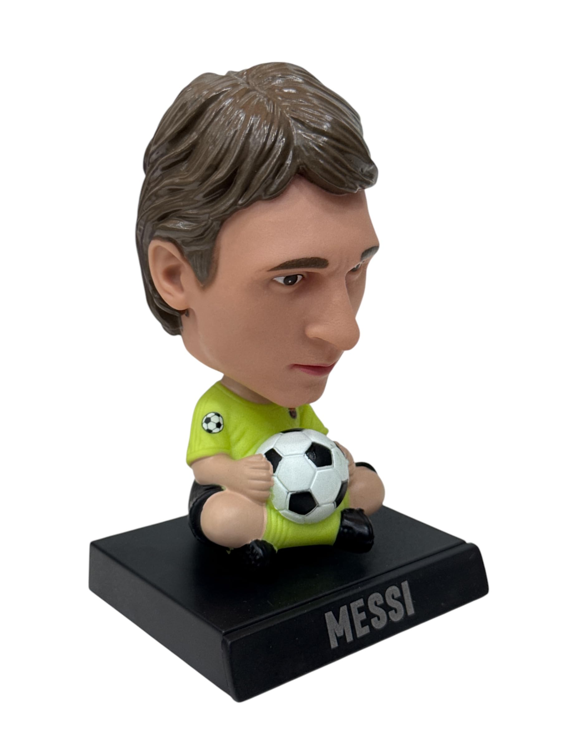 AUGEN Super Hero Messi F Action Figure Limited Edition Bobblehead with Mobile Holder for Car Dashboard, Office Desk & Study Table (Pack of 1)