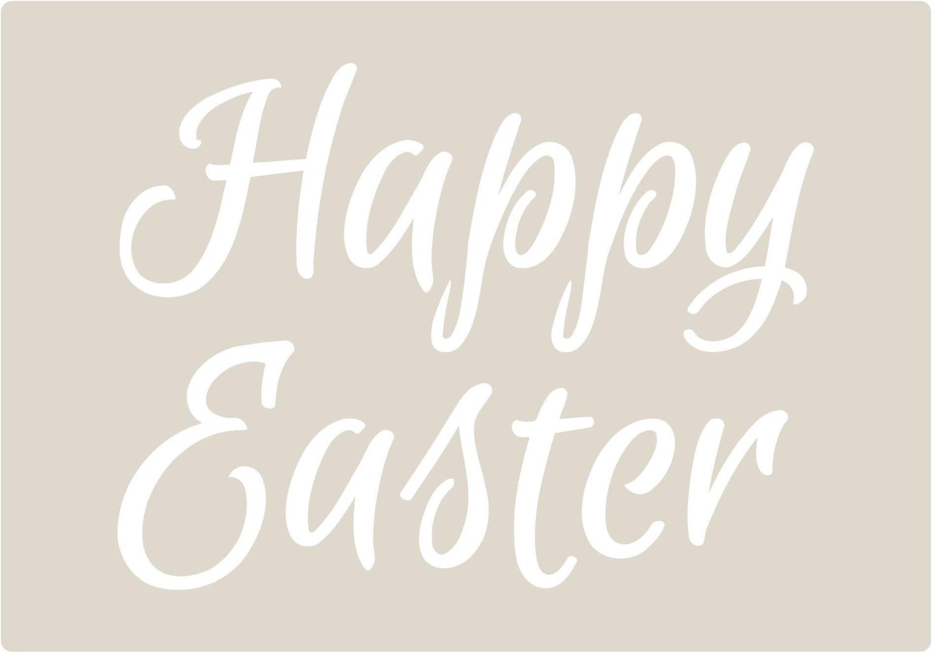 Happy Easter Cake Craft Decorating Stencil