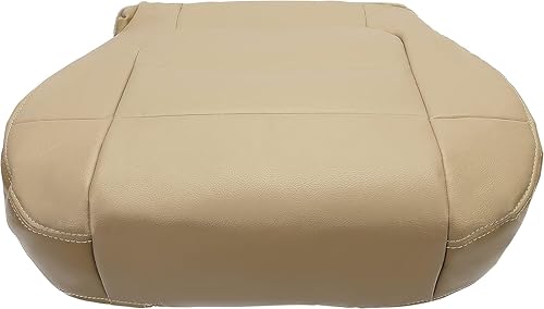 Miniatura 7 de KUAFU Funda para asiento inferior del lado del conductor, piel artificial, color bronceado, compatible con Ford F150 Lariat 2WD 4X4 FX4 cabina