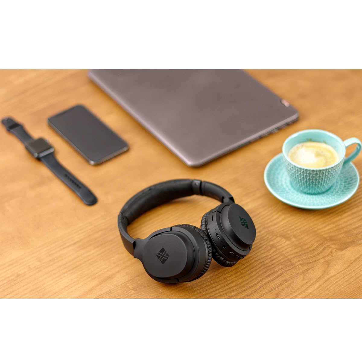 NEXT X4 Casque Bluetooth sans fil avec lecteur de carte SD intégré et fonction radio FM, noir