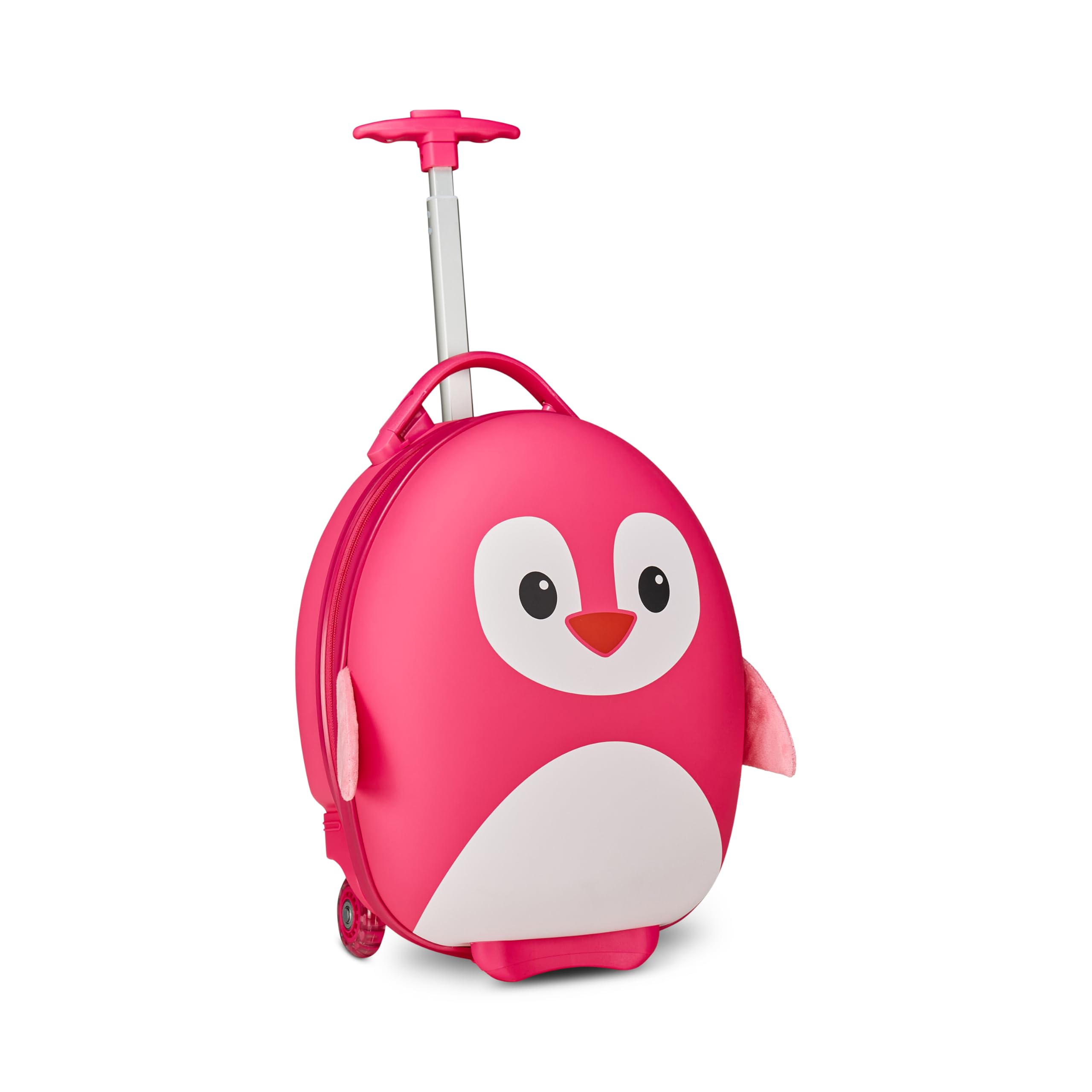 SJ GANG STYLE JAM GANG Hard School Trolley for Children, Fancy Animals, Fuchsia, Penguin Design, School and Leisure, Fuchsia, Taglia Unica, Modern