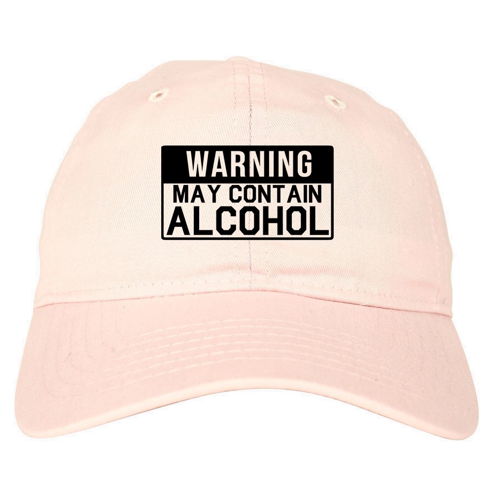 Kings Of NY Warning May Contain Alcohol Dad Hat Baseball Cap Pink