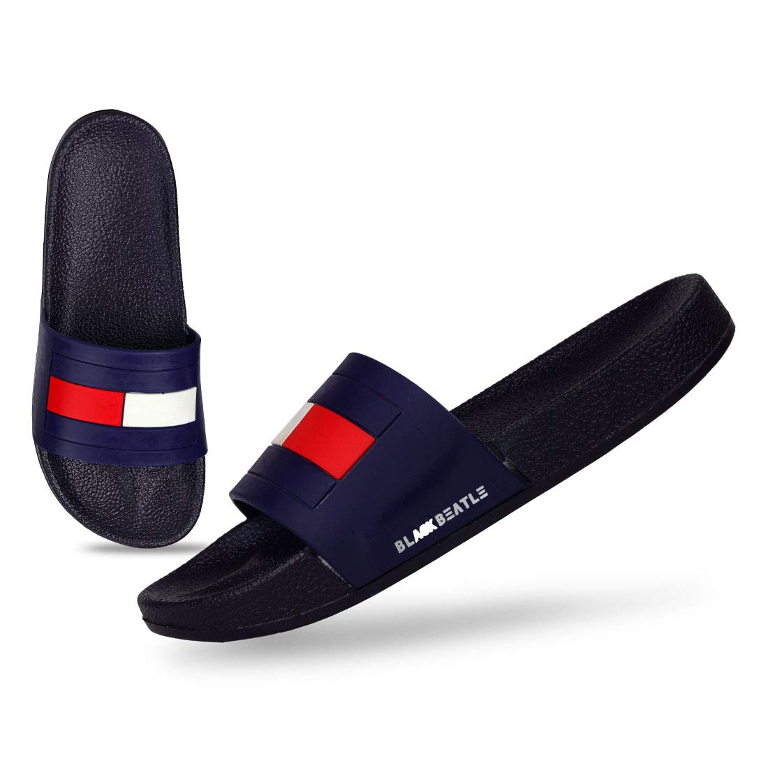 BLACKBEATLE Mens TMY Slides Flip Flops, Black, 44(Euro) (B08HH7D9XL) Amazon Price History, Amazon Price Tracker