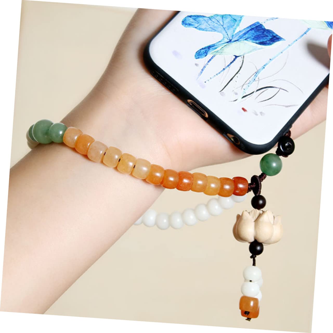 Mikikit 3pezzi Lanyard Per Smartphone Stile Cinese Con Design Di Fior Di Cinturino Elegante e Creativo Per Uso Quotidiano Leggero e Durevole Ottimo Per Amici e Famiglia
