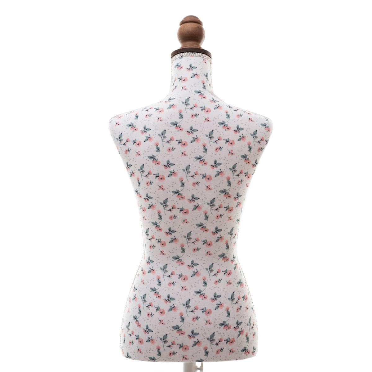 Atmosphera - Mannequin de Couture Poésie, Motif Floral, H 160 cm, Pied en Bois - pour Chambre, Atelier, Boutique