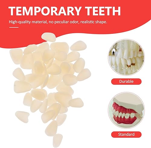 Miniatura 5 de EXCEART 100 piezas de rellenos de chapa de dientes de resina artificial, reemplazos temporales para suministro de reparación de dientes