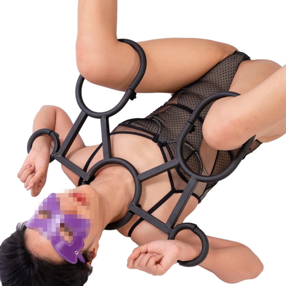 Integriertes BDSM Fesselgestell Handschellen Fesseln Halsband Sex Bett Set Bondage Sklaven Sexspielzeug SM Spiel Spreizstange ZYDHHP Bestrafung Folter Pranger Strafbock Sexmöbel