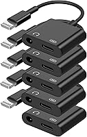 Vista 16 de [Certificado MFi de Apple] Adaptador de carga y audio 2 en 1 para iPhone, dongle divisor de Lightning a conector de auriculares de 3.5mm, compatible