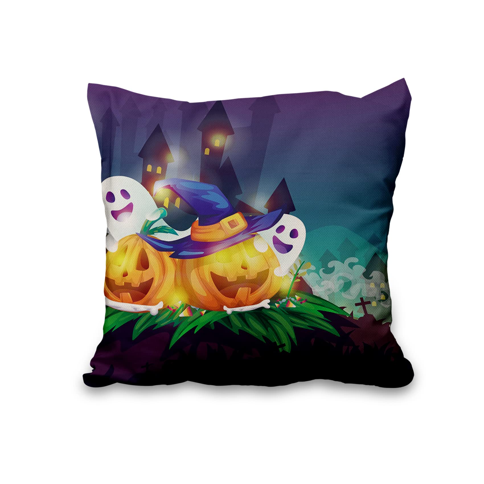 Halloween Coussin Citrouille Petit 20 Cm,Housse De Coussin D